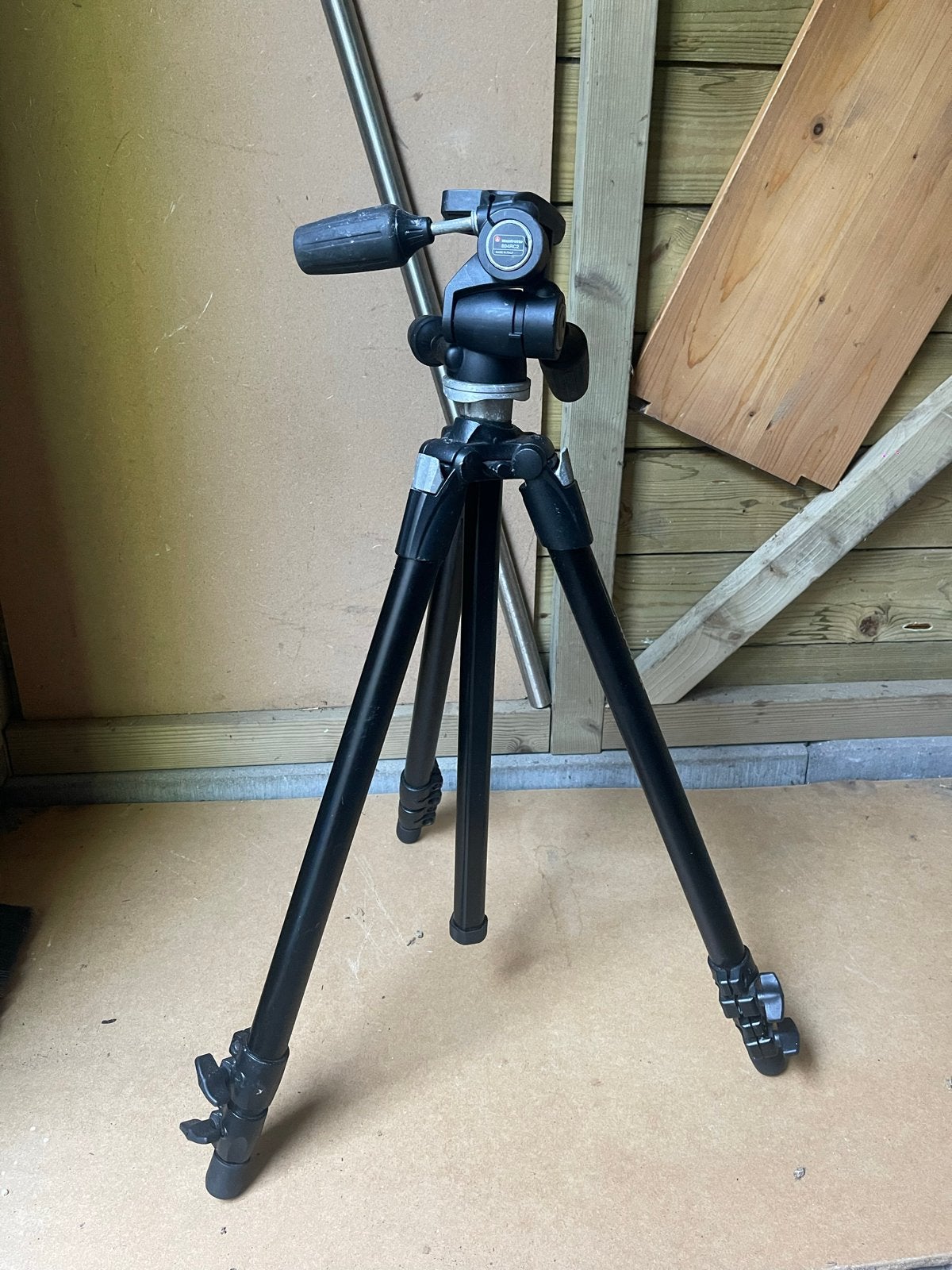 Manfrotto 055XDB met 804RC2 statiefkop, Audio, Tv en Foto, Gebruikt, 150 tot 175 cm, Manfrotto, Met balhoofd