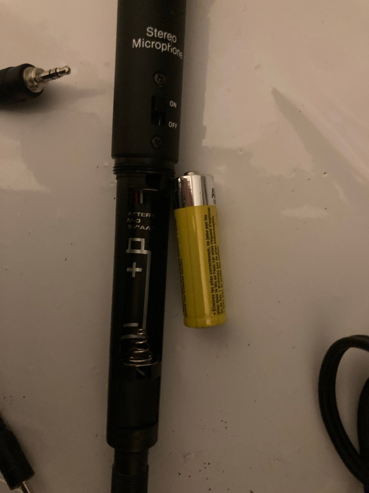Stereo Microfoon met accessoires, Muziek en Instrumenten, Microfoons, Verzenden, Gebruikt, Studiomicrofoon