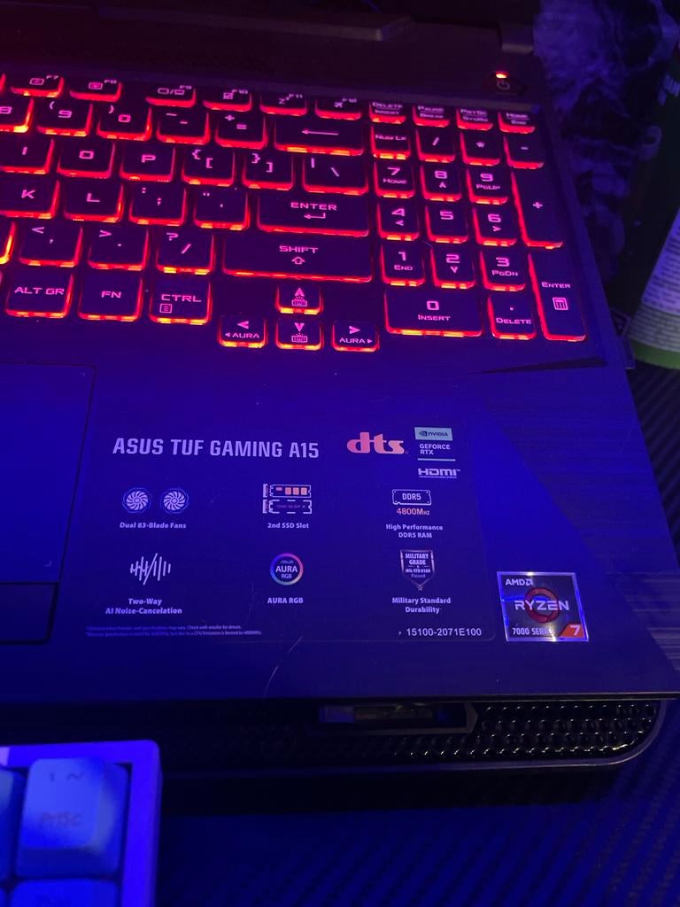 Krachtige ASUS TUF Gaming A15 laptop - AMD Ryzen 7, Computers en Software, Windows Laptops, Ophalen, Met videokaart, Zo goed als nieuw