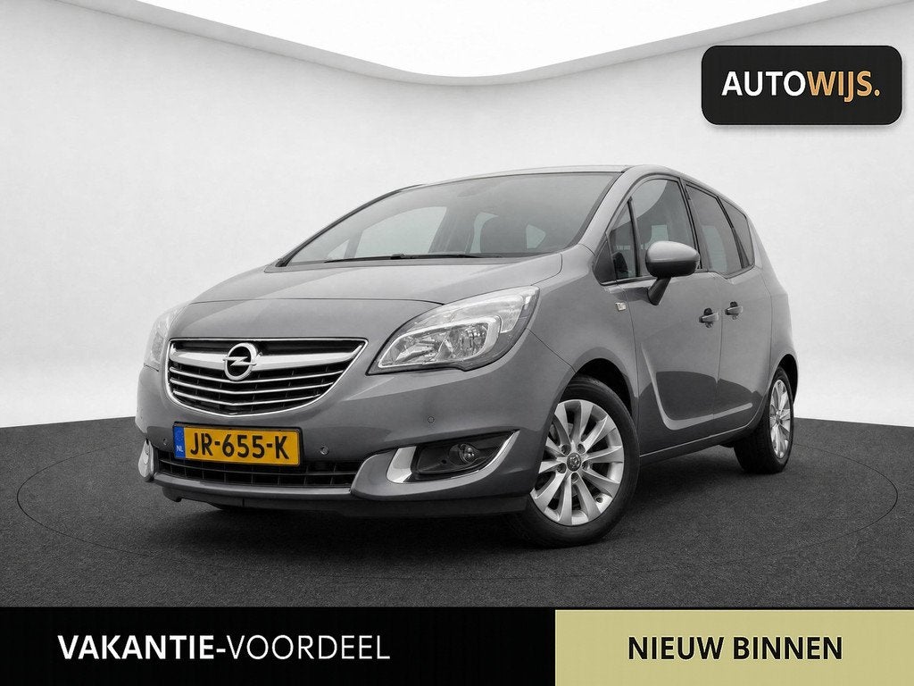 Opel Meriva 1.4 Turbo Cosmo|TREKHAAK|PDC|LM-VELG|141DKM, Auto's, Opel, Voorwielaandrijving, Parkeersensor, Stof, Gebruikt