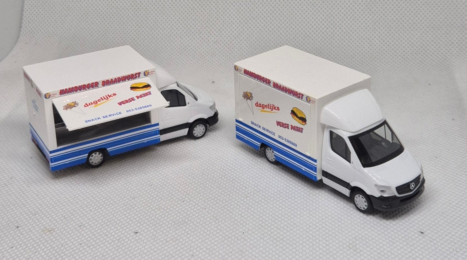 MB Sprinter Frietkar Eigenbouw, Ophalen of Verzenden, Zo goed als nieuw, Auto, Herpa