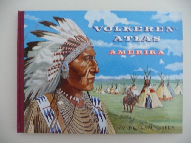 plaatjesboek - VOLKEREN ATLAS AMERIKA - N.V. FAAM - BREDA, Boeken, Ophalen of Verzenden, Gelezen, Drs. Victor Jansen, Plaatjesalbum