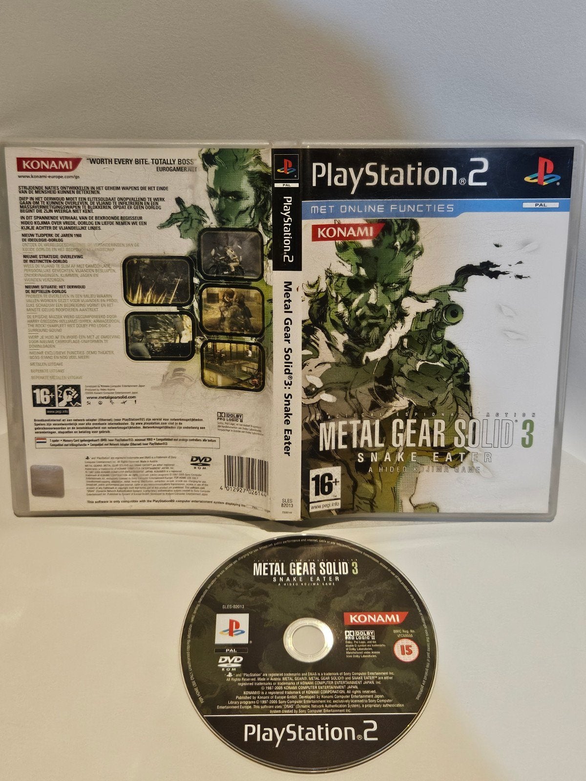 Metal Gear Solid 3 PS2, Spelcomputers en Games, Avontuur en Actie, Vanaf 18 jaar, 1 speler, Ophalen of Verzenden