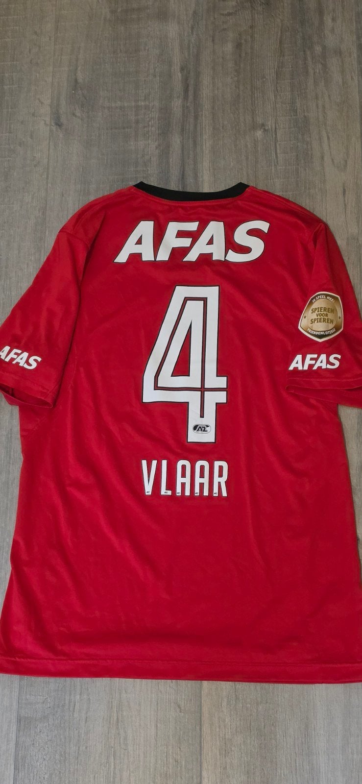 Matchworn Ron Vlaar AZ Shirt met eenmalige mouwbadge, Ophalen of Verzenden