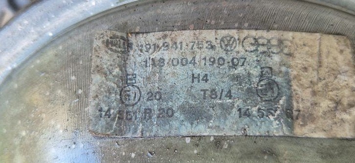 koplamp Hella VW Golf mk2, Auto-onderdelen, Ophalen of Verzenden, Gebruikt, Volkswagen