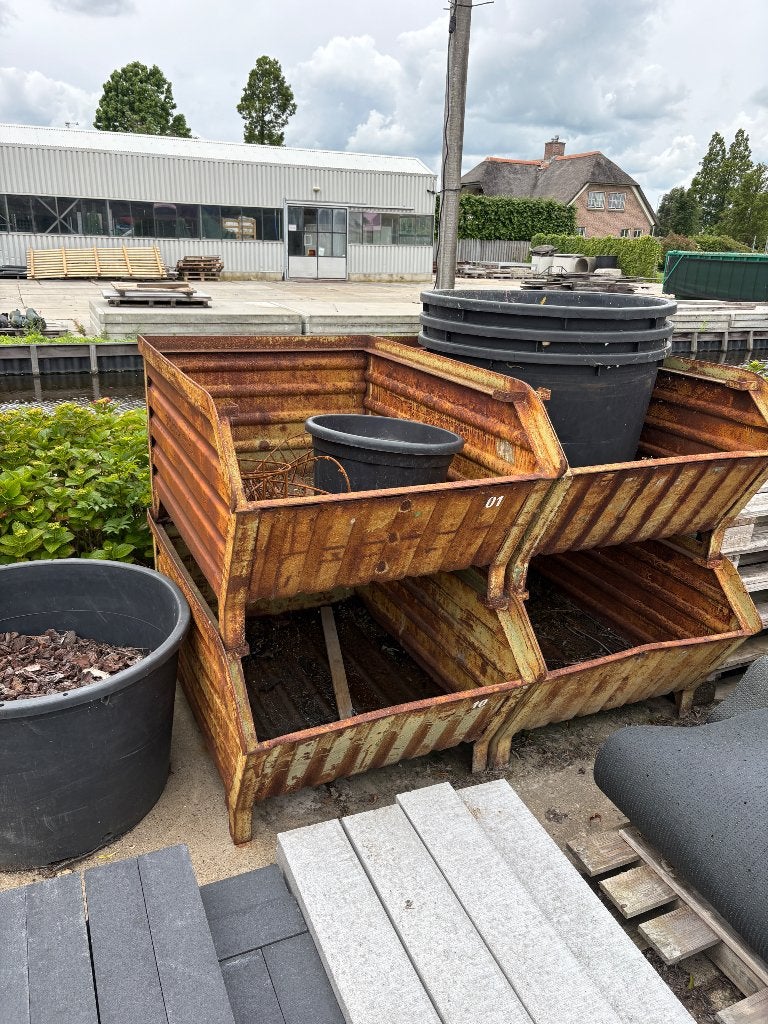 Stalen stapelbakken, Doe-het-zelf en Verbouw, Kratten en Dozen, Gebruikt, 100 cm of meer, 60 cm of meer, Ophalen of Verzenden