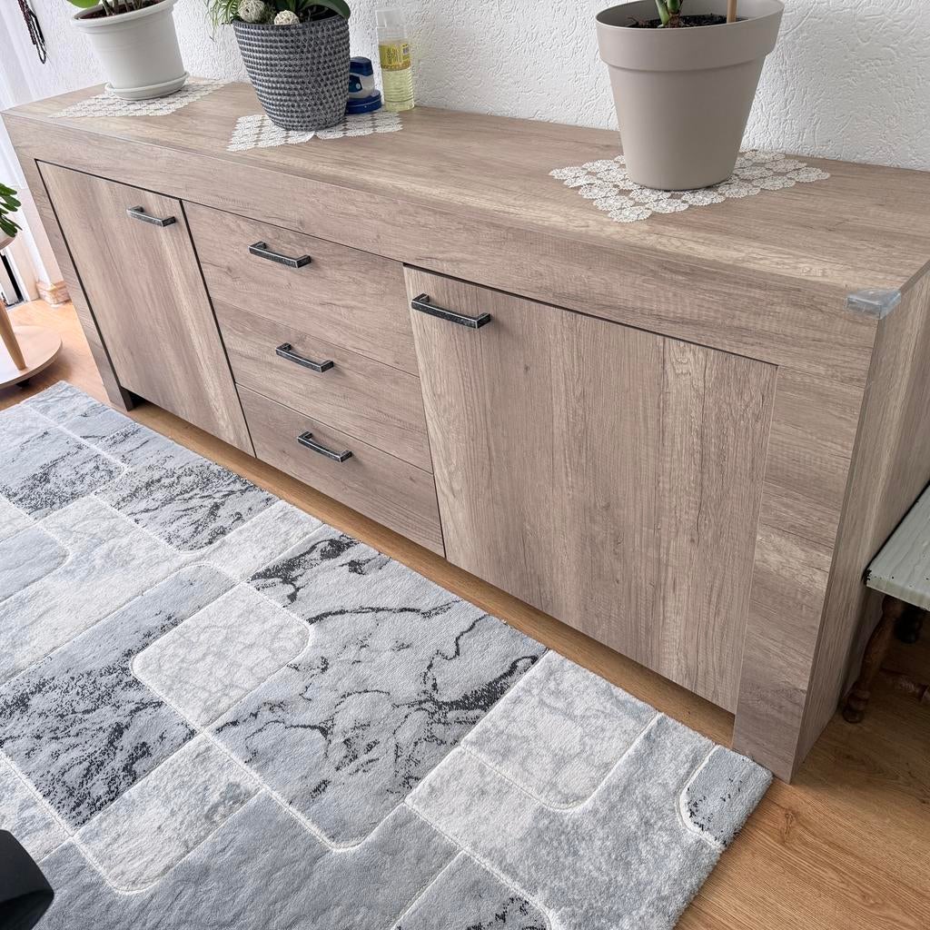 Dressoir - 210 x 40 cm, Huis en Inrichting, Kasten | Dressoirs, Ophalen, Met deur(en), Zo goed als nieuw, 200 cm of meer