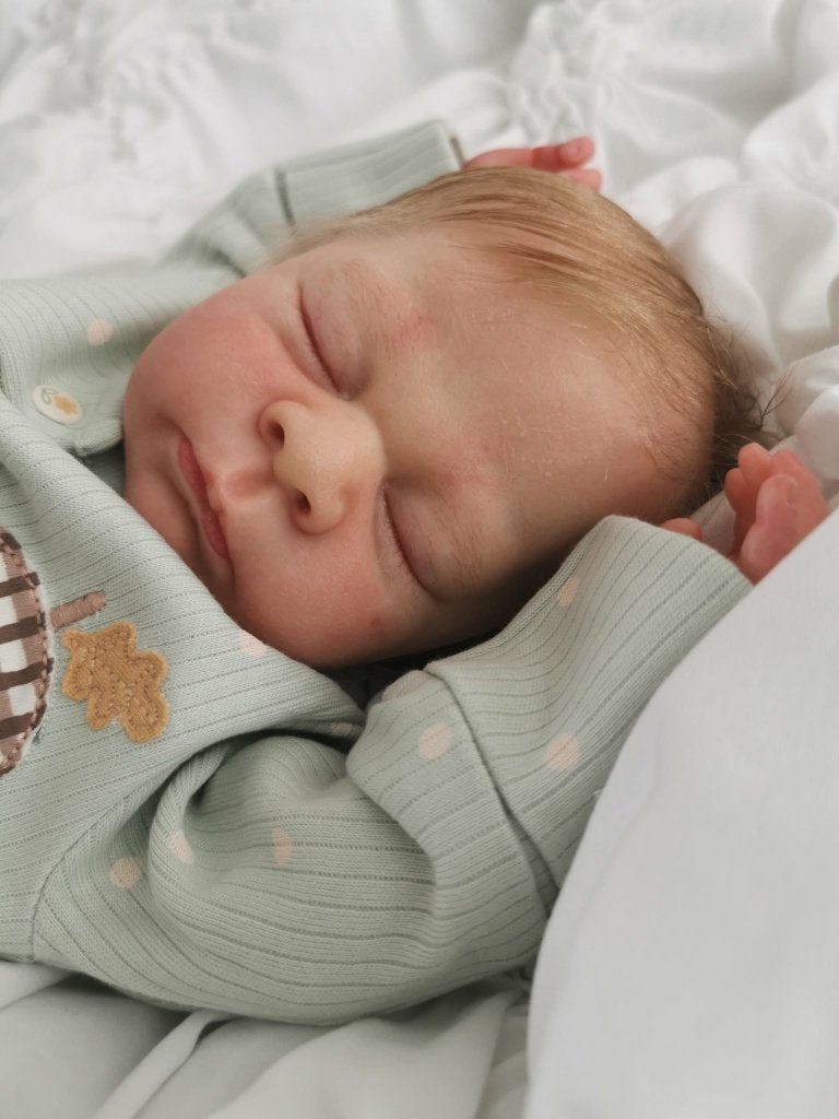 Reborn baby Theo, Ophalen of Verzenden, Nieuw, Babypop, Levensecht of Reborn