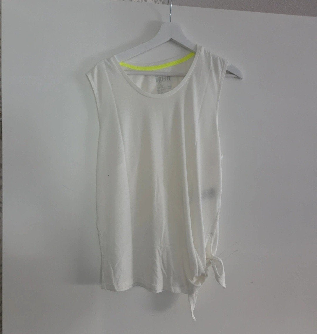 Nike Dri-FIT Hemd Wit Maat M/L - Zo goed als nieuw, Ophalen