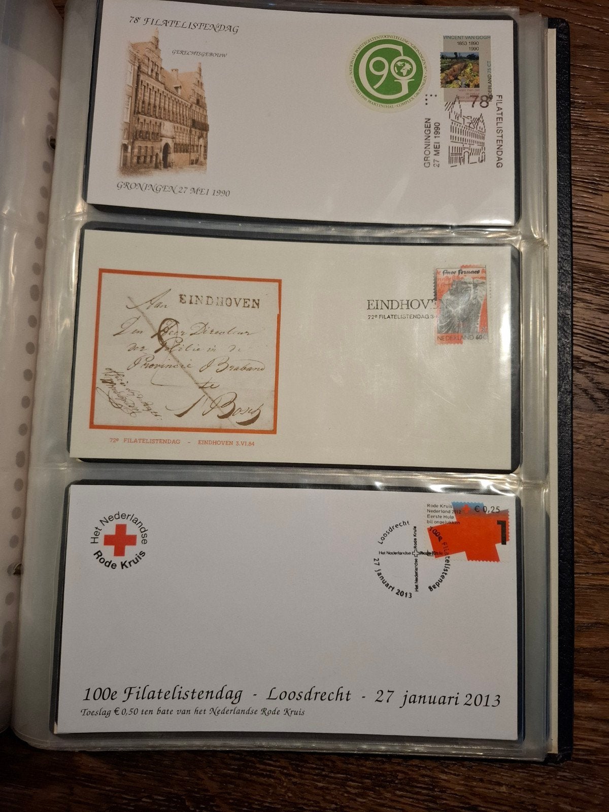 60 env. jubilea, filatelisten dag en aerofilatelie, Postzegels en Munten, Brieven en Enveloppen | Nederland, Ophalen of Verzenden