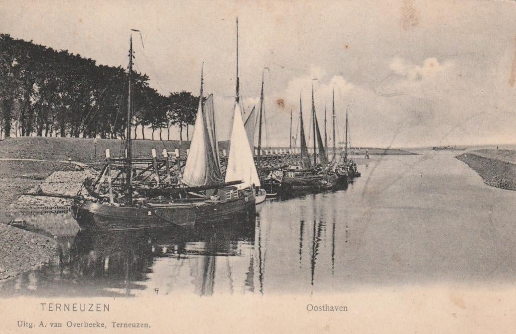 TERNEUZEN Oosthaven, Verzamelen, Ansichtkaarten | Nederland, Verzenden, Voor 1920, Gelopen, Zeeland