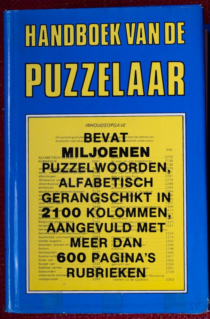 Boek Handboek van de puzzelaar, Ophalen of Verzenden, Minder dan 500 stukjes, Gebruikt, Puzzelboek