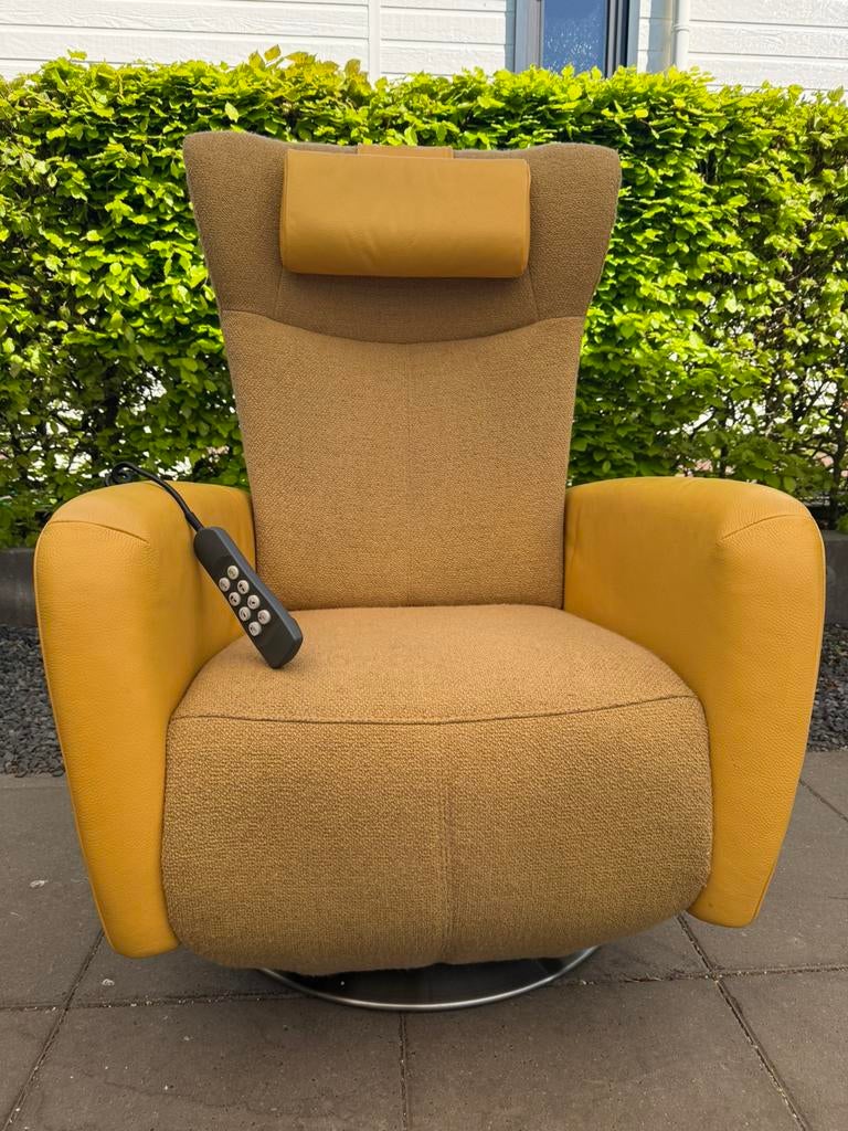 Luxe Prominent sta op stoel relax fauteuil gratis bezorging, Ophalen of Verzenden, Zo goed als nieuw, Leer, Ruim 100 kort gebruikte modellen in alle kleuren en maten