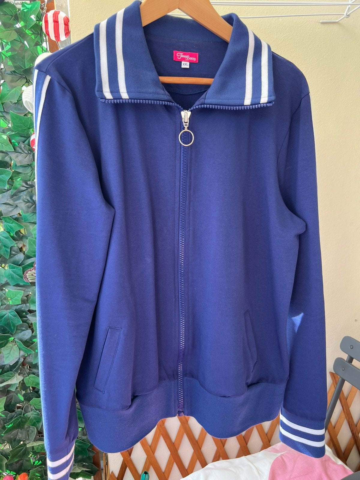 Tante betsy vest, Kleding | Dames, Ophalen, Nieuw, Maat 46/48 (XL) of groter, Blauw