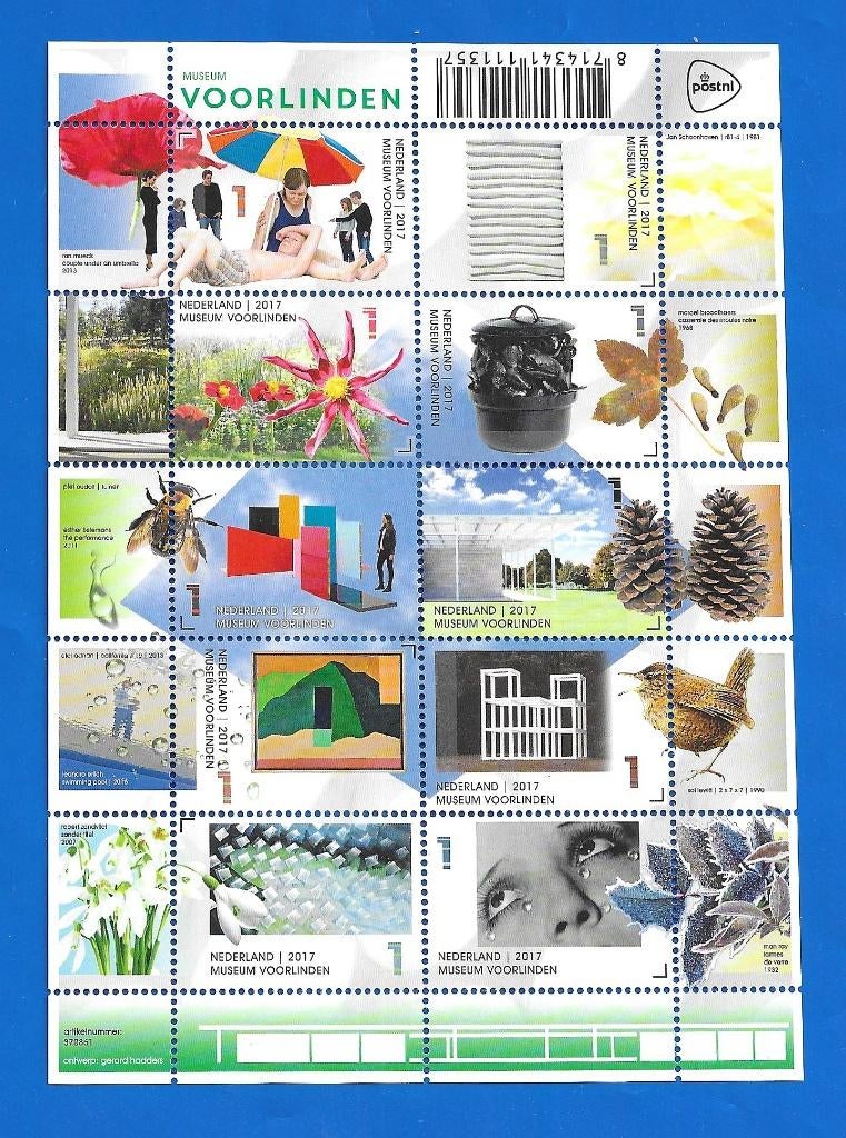 NVPH 3555-64 Museum Voorlinden - 2017, Verzenden, Na 1940, Postfris