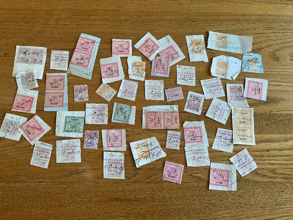 Belasting zegels op papier, Verzenden, T/m 1940, Gestempeld