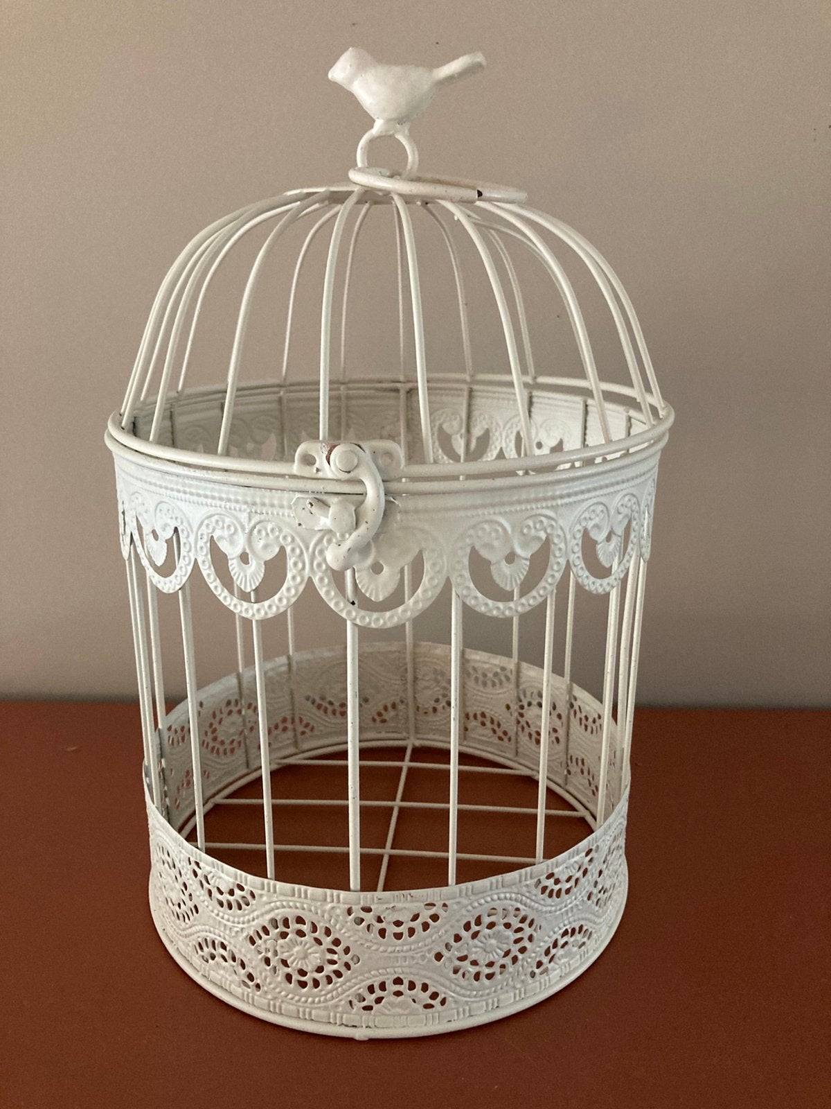 Prachtige brocante vogelhuisje decoratie vogelkooi kooi, Antiek en Kunst, Ophalen of Verzenden