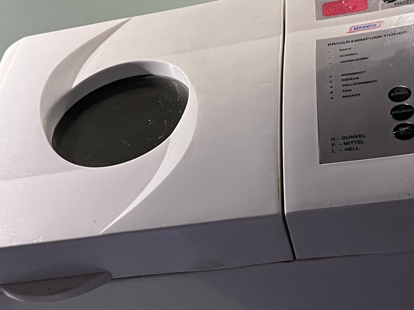 Quigg Broodbakautomaat CBM320-2.0 - Prima werkend, Gebruikt, 800 tot 1200 gram deeg, Kijkvenster, Ophalen