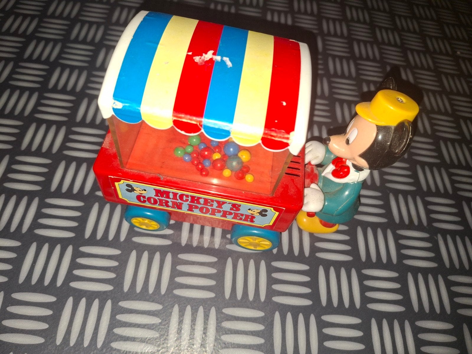 Vintage Disney popcorn car, Verzamelen, Disney, Ophalen of Verzenden, Mickey Mouse, Beeldje of Figuurtje