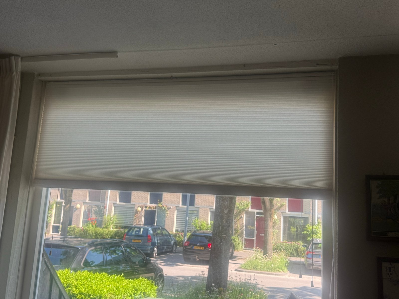 Lichtdoorlatend Plisségordijn - ivoor, Ophalen, Nieuw, Lichtdoorlatend, Crème