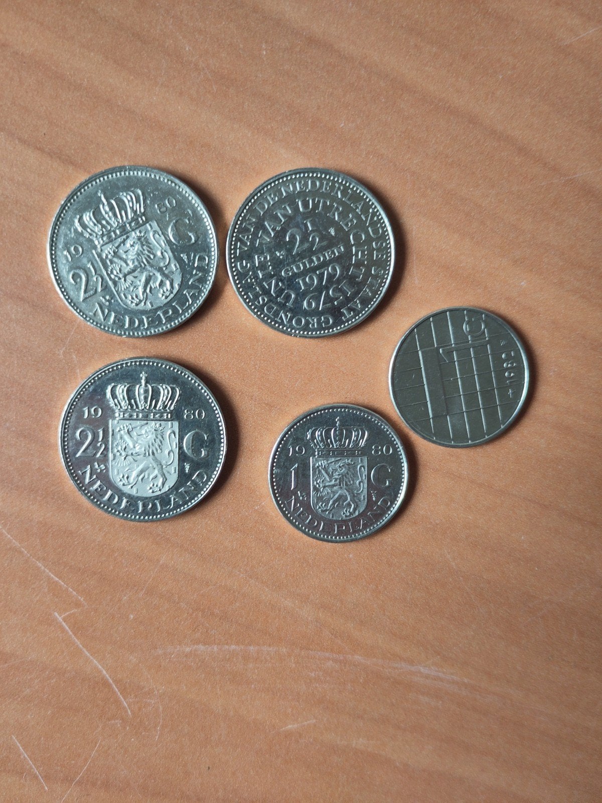 Nederlandse guldens en 2,5 gulden munten, Postzegels en Munten, Ophalen of Verzenden, Koningin Juliana, 1 gulden, Setje