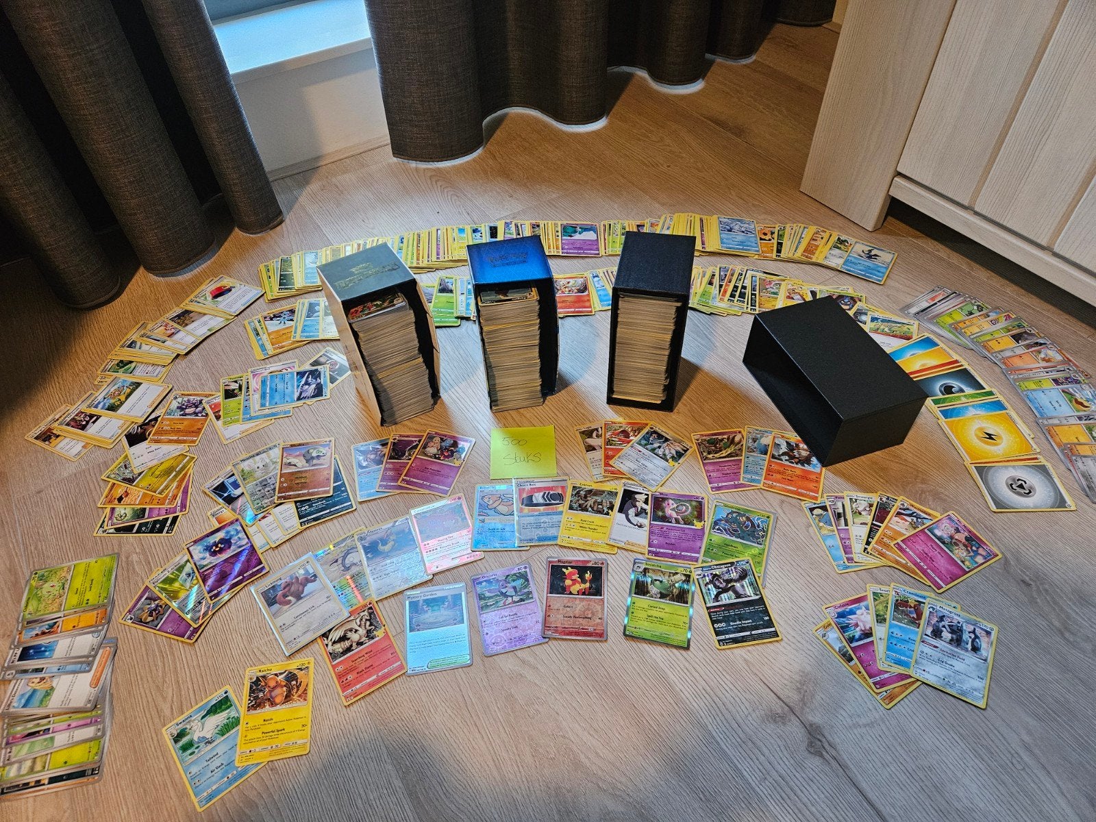 500 Engelse Pokémon kaarten - Geen dubbelen, Hobby en Vrije tijd, Verzamelkaartspellen | Pokémon, Ophalen of Verzenden, Zo goed als nieuw