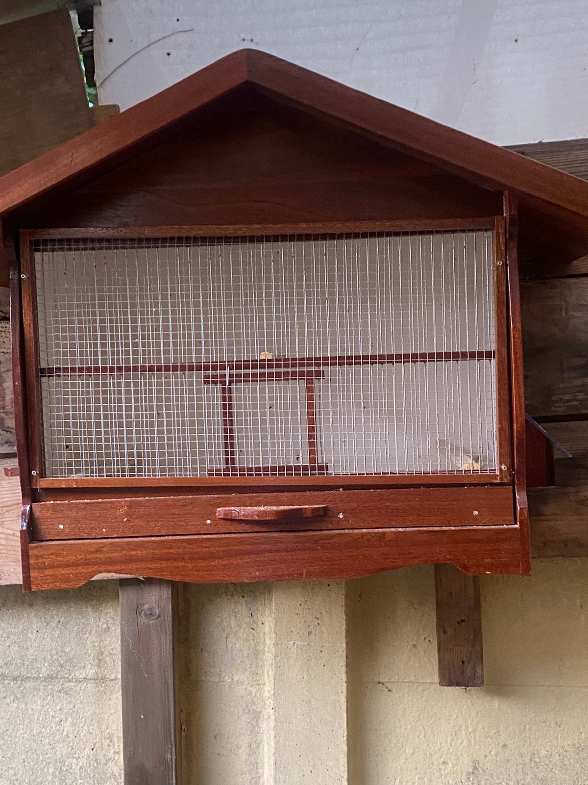 tekoop 2 vinken kooien zgan eikenhout, Ophalen, Zo goed als nieuw, Hout, Vogelkooi