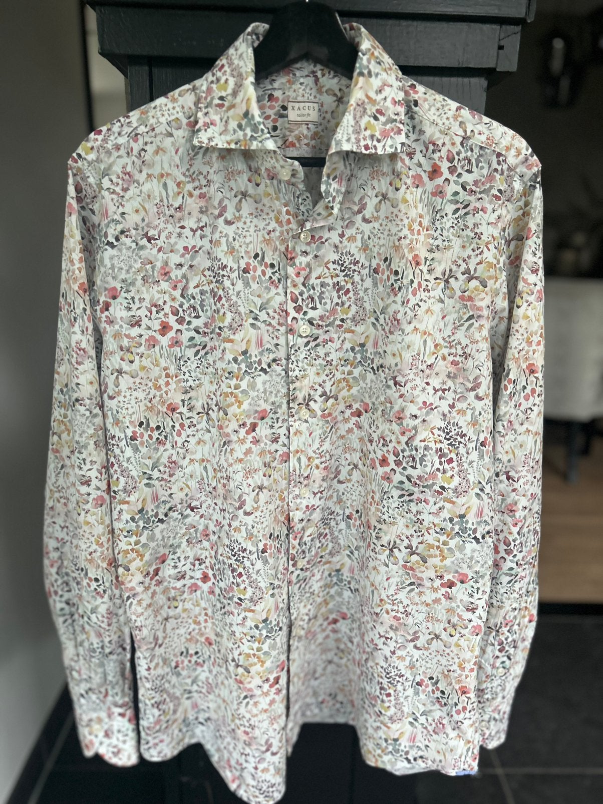 Xacus heren overhemd, Kleding | Heren, Overhemden, Ophalen of Verzenden, Zo goed als nieuw, Blauw, Halswijdte 41/42 (L)