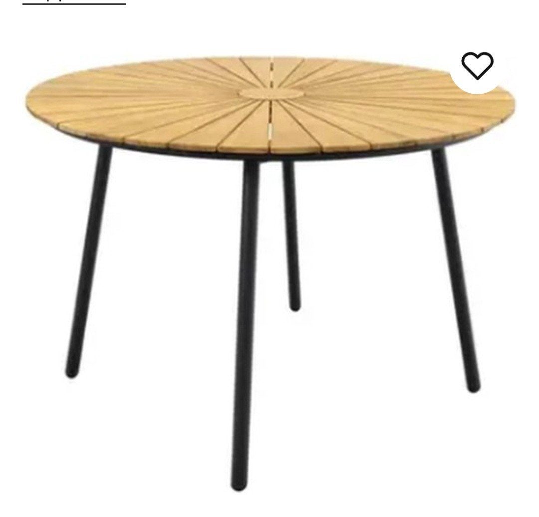 tuintafel 130cm als nieuw,onder overkapping gestaan., Ophalen, Zo goed als nieuw, Rechthoekig, Hout
