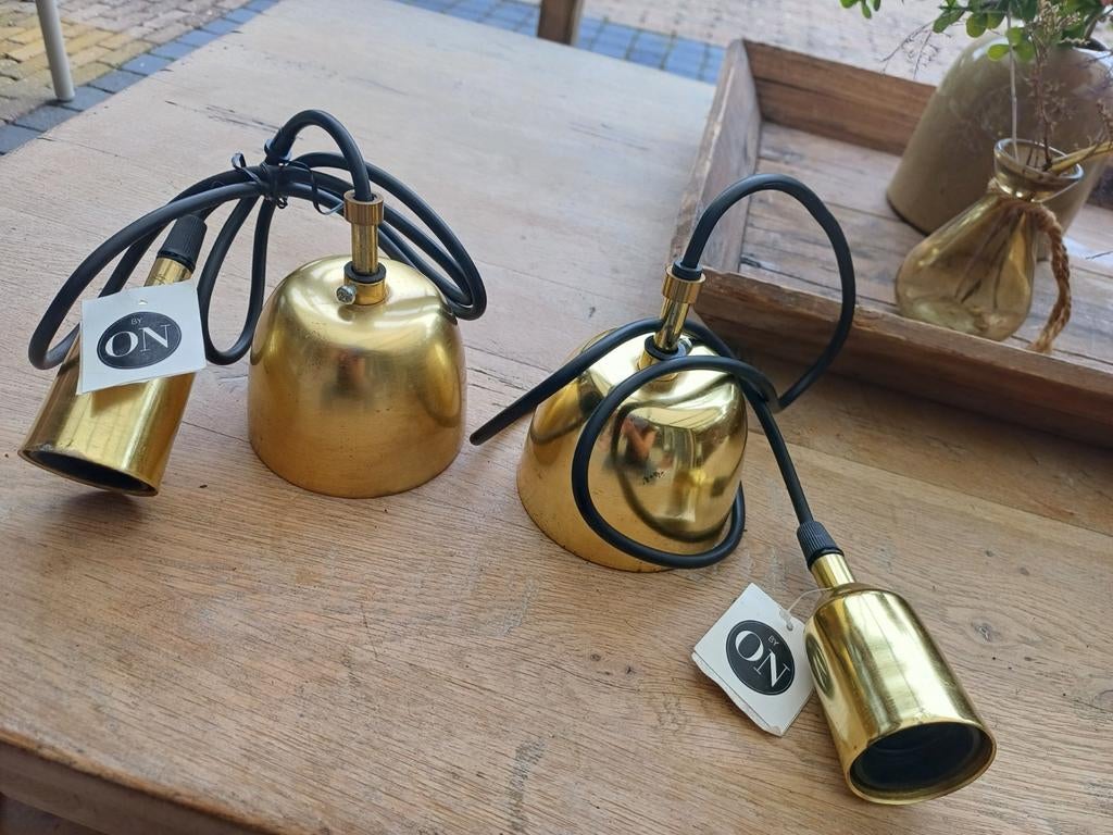 2 hanglampen, Ophalen of Verzenden, Nieuw, Metaal, Retro