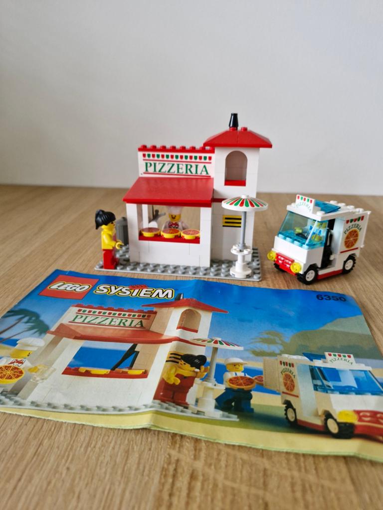 Vintage LEGO Town set 6350 Pizza To Go uit 1994, Ophalen of Verzenden, Gebruikt