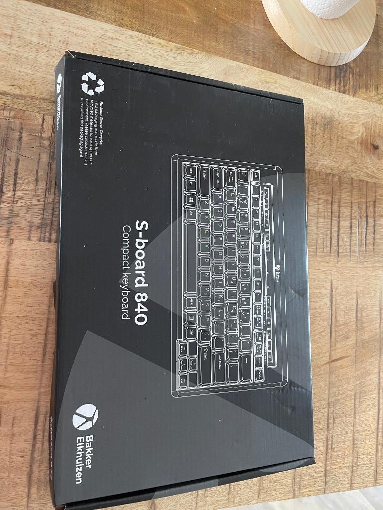 Bakker Elkhuizen S-board 840 compact Keyboard, Computers en Software, Toetsenborden, Nieuw, Qwerty, Bedraad, Ergonomisch, Ophalen
