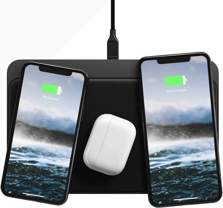 Nomad Base Station Pro – draadloze oplader voor 3 apparaten, USB-C, Draadloze oplader, Samsung, Ophalen of Verzenden