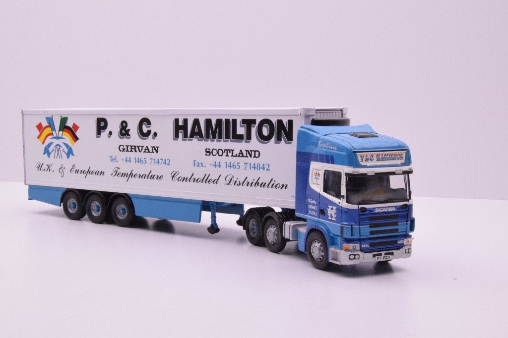 Scania124  ''  P.C. Hamilton - Gervan Scotland ''  Corgi, Ophalen of Verzenden, Zo goed als nieuw, Bus of Vrachtwagen, Corgi