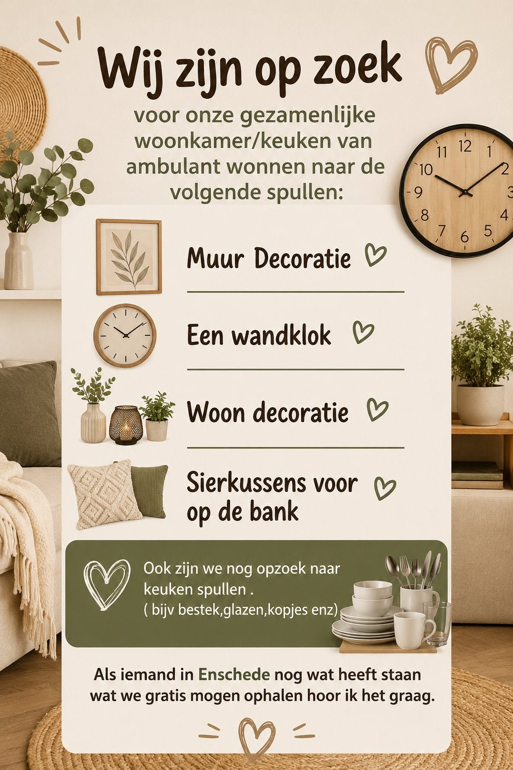 Gezocht, Ophalen, Zo goed als nieuw
