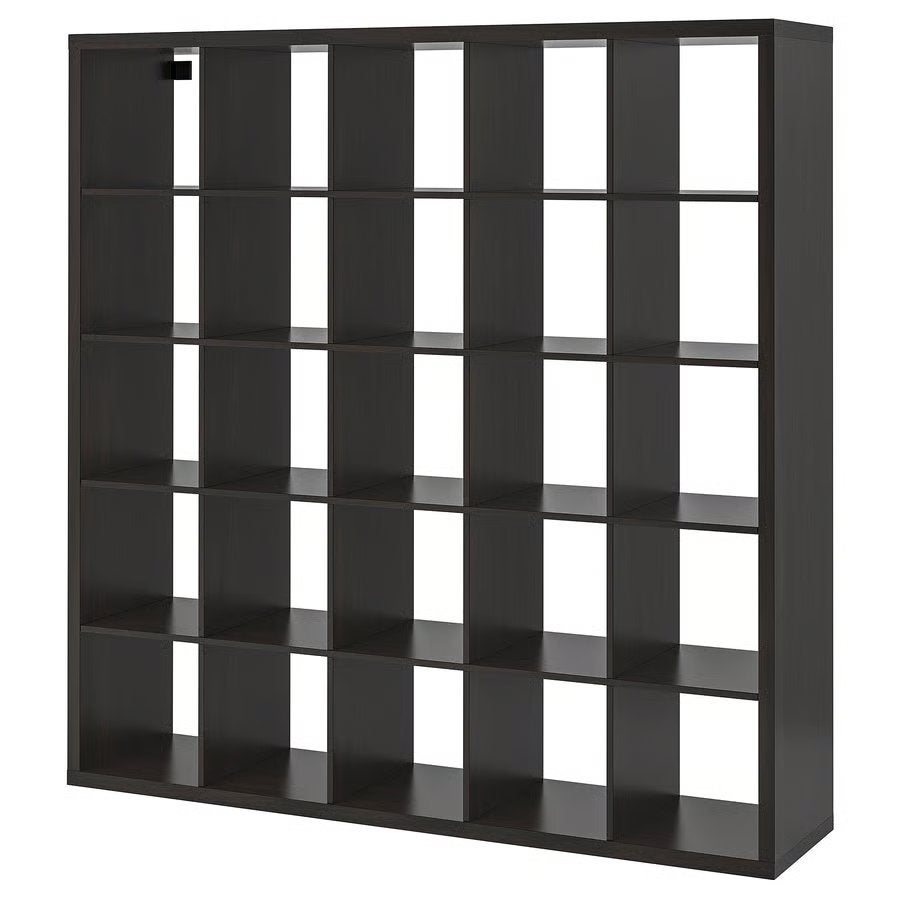 Kallax kast ikea 25 vaks zwart/bruin (2 stuks), Ophalen, Zo goed als nieuw