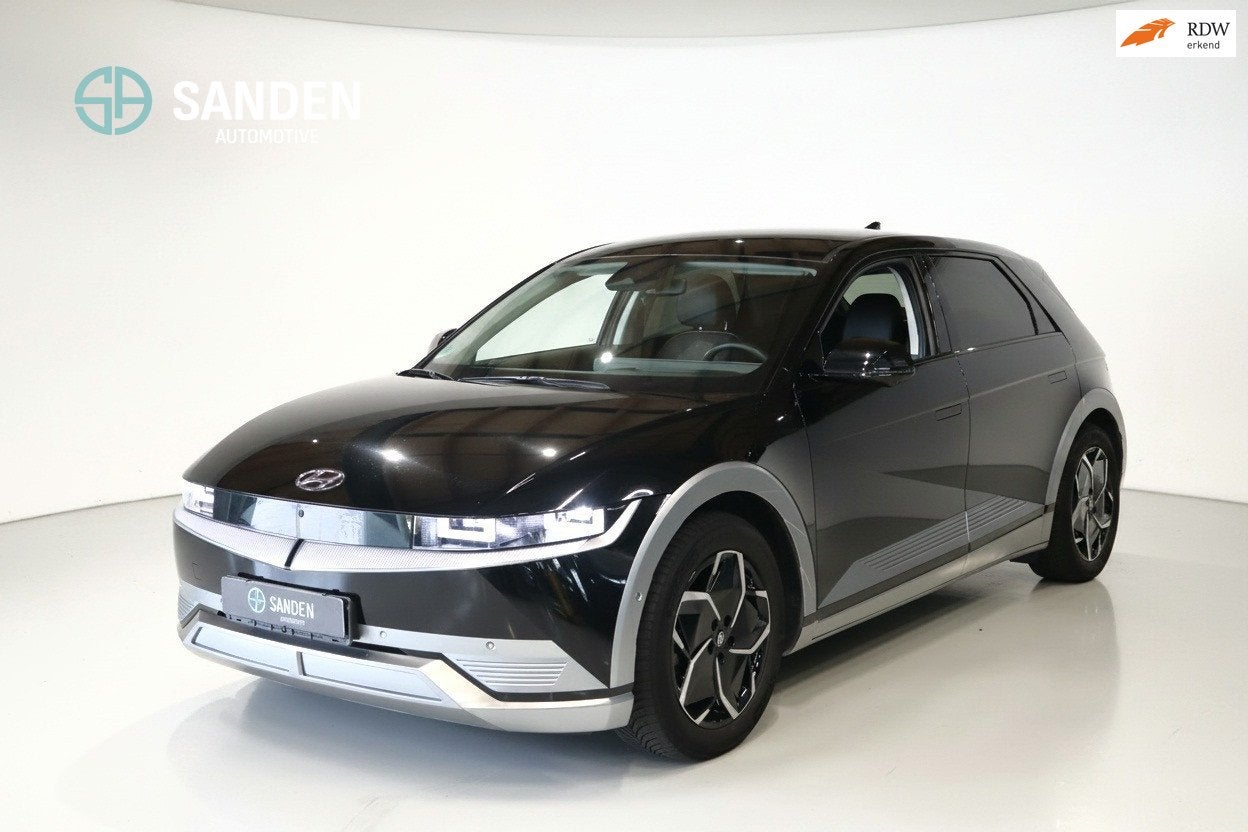 Hyundai IONIQ 5 Uniq AWD 73kWh|Automaat|LED|Navi|Leder|Camer, Auto's, Automaat, Dealer onderhouden, Gebruikt, Zwart