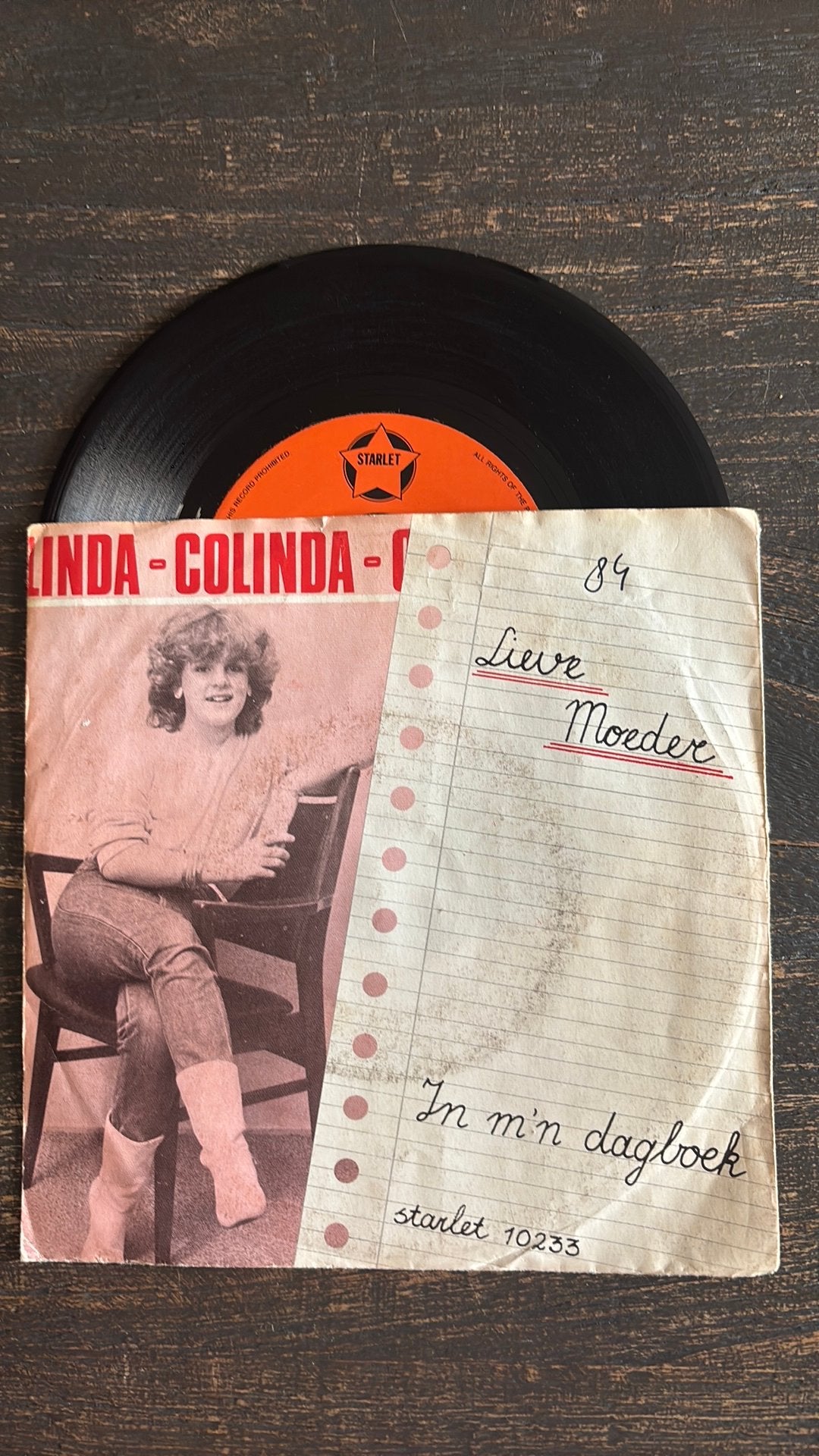 Colinda - Lieve moeder., Cd's en Dvd's, Vinyl Singles, Ophalen of Verzenden, Zo goed als nieuw, Nederlandstalig