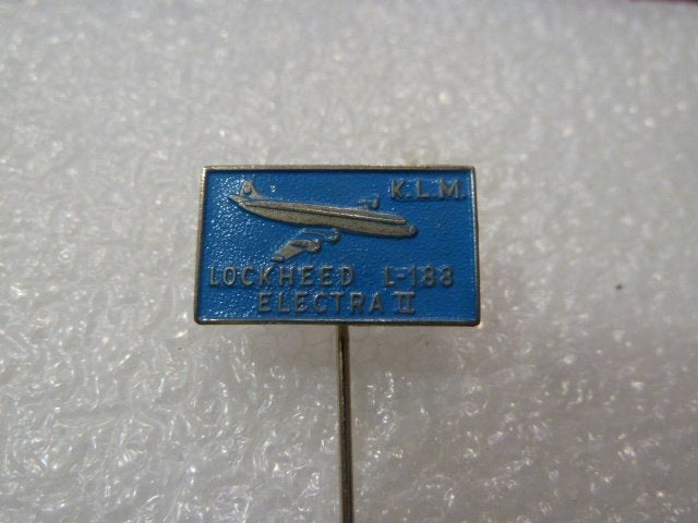 KLM Lockheed L-188 Electra II Speldje, Ophalen of Verzenden, Gebruikt, Transport, Speldje of Pin
