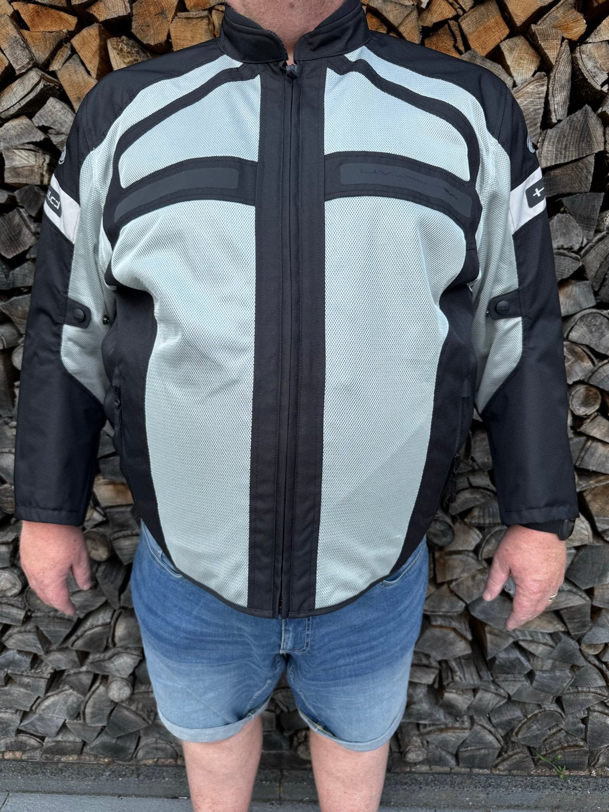 Held zomer motorjas met protectie, zo goed als nieuw, Ophalen, Tweedehands, Heren, Jas | textiel