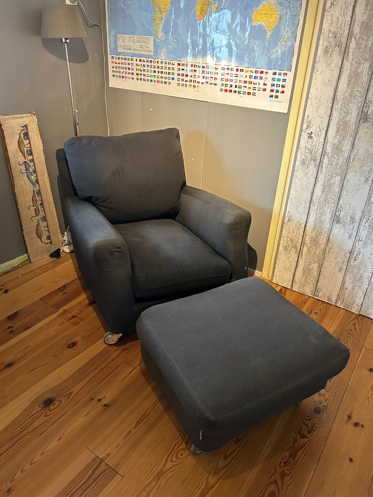 Flexform fauteuil, Ophalen, Gebruikt, 75 tot 100 cm, Stof
