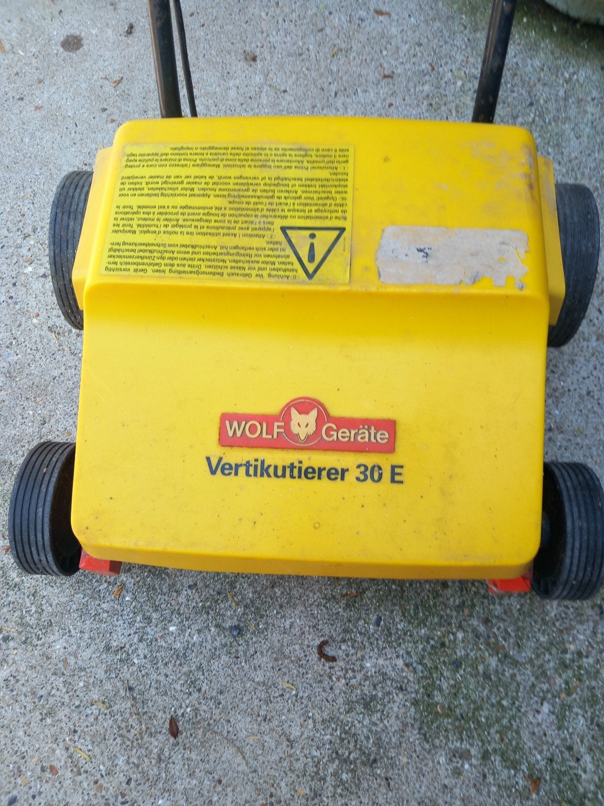 Wolf Garten Verticuteermachine 30E - Motor loopt goed, Tuin en Terras, Ophalen, Elektrische grasmaaier, 30 t/m 39 cm, Wolf Garten