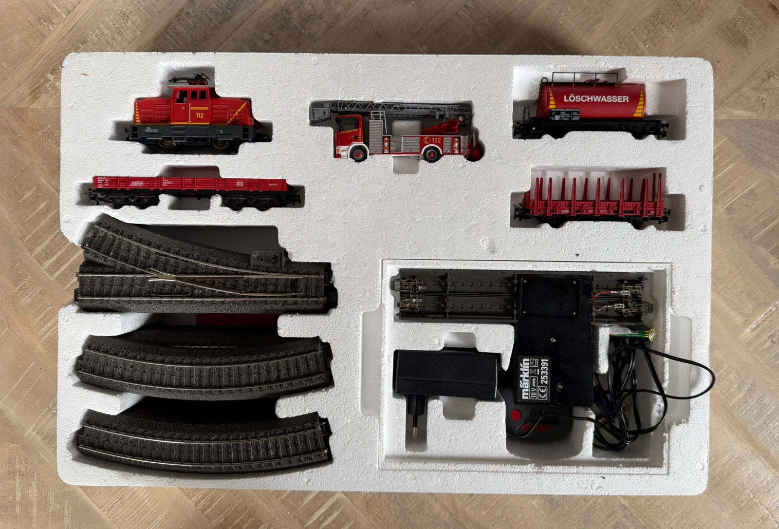 Märklin Start up - Set brandweer-bergingskraan, Ophalen of Verzenden, Zo goed als nieuw, Wisselstroom, Märklin