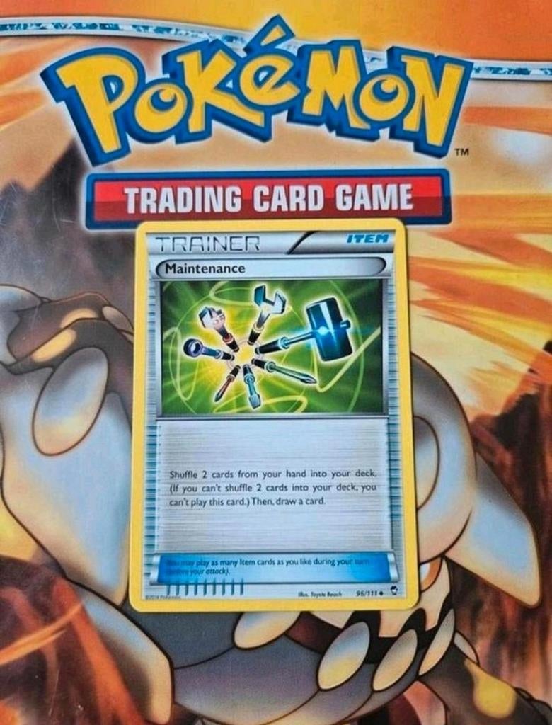 Maintenance 96/111 XY Furious fists set pokemon kaart, Ophalen of Verzenden, Gebruikt, Losse kaart