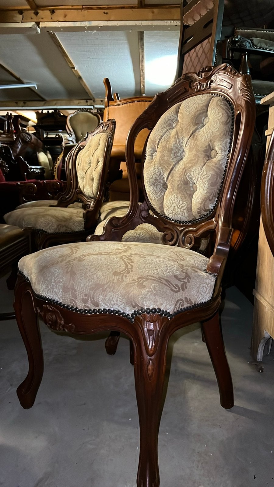Set van 6 Barok Eetkamerstoelen, Ophalen