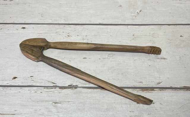 Franse vintage houten augurken tang, Ophalen of Verzenden