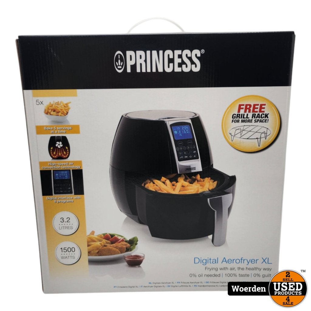 Princess Digitale Airfryer XL 182021 Zwart | Nieuw in seal |, Princess, Zo goed als nieuw, Support@princess.com, Princess, Ringdijk 8
2921 LJ Krimpen aan den IJssel
Netherlands