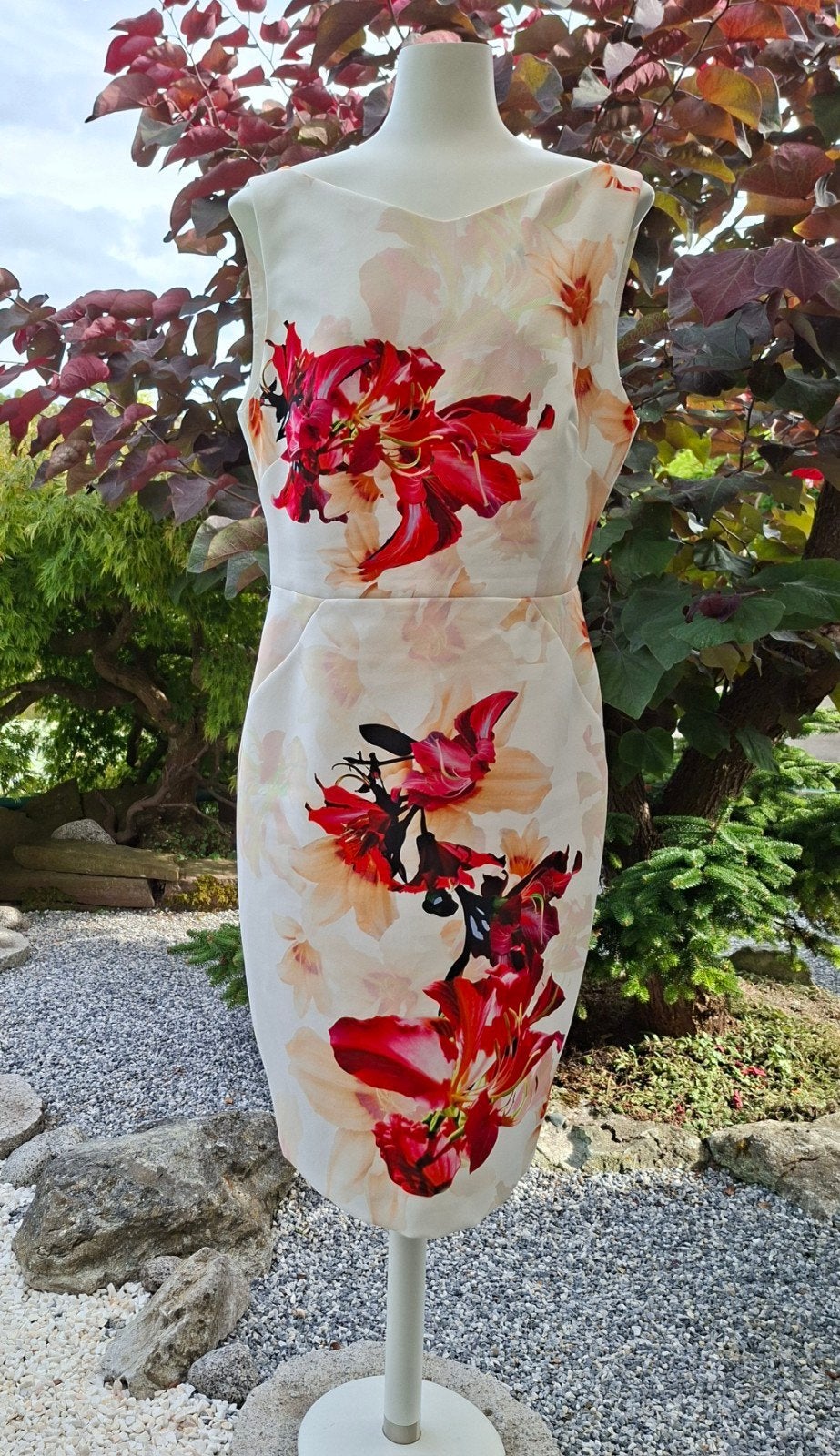 Steps jurk met bloemenprint maat 42, Zo goed als nieuw, Knielengte, Steps, Meerkleurig