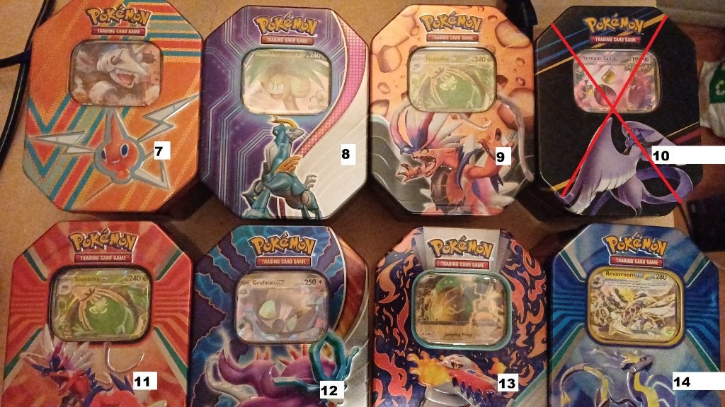 Foto 3 van pokemon map plus blik met 221 kaarten