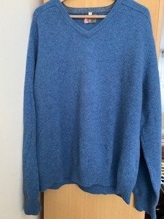 Herentrui wollen trui 100% lamswol Meyer & Meyer 3XL blauw, Meyer & Meyer, Blauw, Overige maten, Ophalen of Verzenden